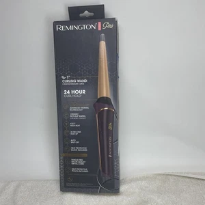 REMINGTON PRO THERMALUXE Curling Wand 3/4- 1” Curling Iron w Protect Glove&Pouch - Picture 1 of 3