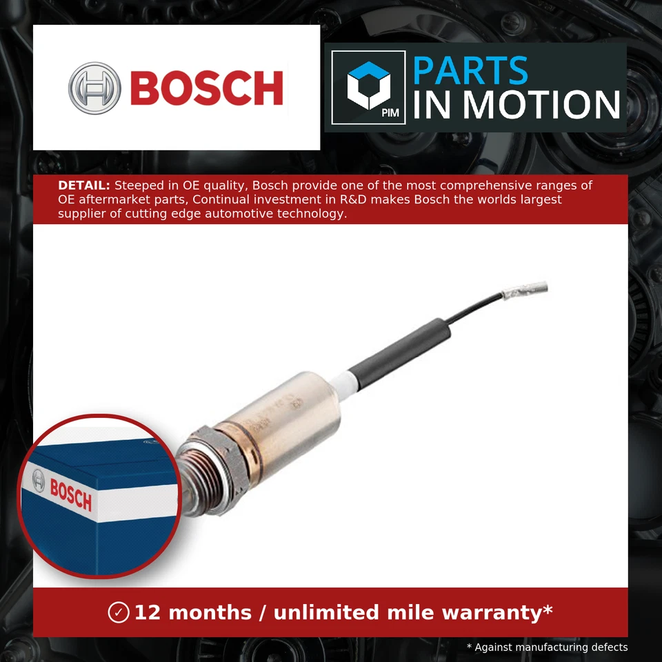 Lambda Sensor fits MAZDA MX5 1.6 Pre Cat 90 to 93 B64F Oxygen Bosch AM1518861 - Image 1 of 4