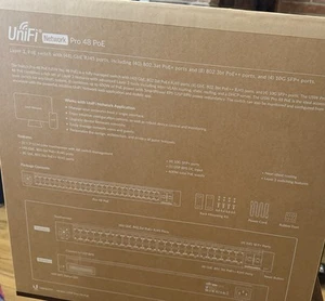 Ubiquiti Unifi 48 Port Pro PoE Switch - USW-Pro-48-Poe - Brandneu - Versiegelt - Bild 1 von 1