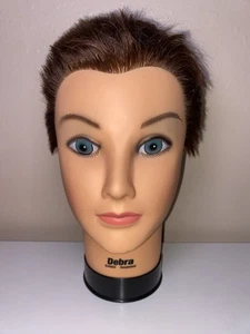 Debra Manikin Cosmetology Mannequin Head Real Human Hair - Picture 1 of 6