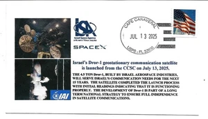 Scarce - SpaceX Israel's Dror-1 geostationary Communications Sat. Launch 7/13/05 - Picture 1 of 1