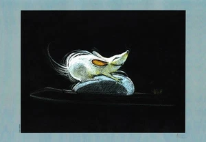 FREZZATO STAMPA FIRMATA DAL BESTIARIO TOPO E MOUSE - Picture 1 of 1