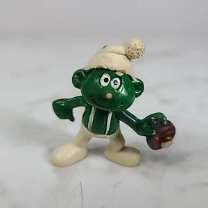 T.M. Figura Ping-Pong Nud-Nicks 1982 Hong Kong Gnomos Pitufo Verde Imitación - Imagen 1 de 6