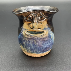 Vintage Ed Zembrzuski Eiweiß Trenner Gesicht Kunst Steinzeug signiert top - Bild 1 von 4