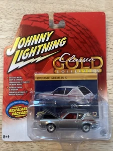 Johnny Lightning 1972 AMC Gremlin X Classic Gold Diecast 1:64 Silver New Sealed - Picture 1 of 3