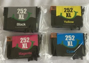 10 PK - 252XL EZInk new Ink Cartridges Replacement Epson WF-3620 WF-3640 WF-7110 - Picture 1 of 8