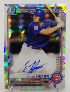2021 Bowman Chrome Prospects ETHAN HEARN 1st Bowman Auto /100 Atomic Refractor - Picture 1 of 4