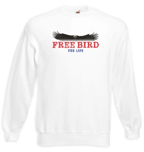 Free Bird For Life Sweatshirt Pullover United States of America Day USA US Flag - Picture 1 of 1