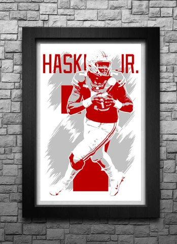DWAYNE HASKINS art print/poster OHIO STATE BUCKEYES FREE S&H! JERSEY H4 Cover