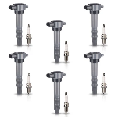 6X Ignition Coil & 6X Spark Plug for 2006-2012 Mitsubishi Eclipse V6 3.8L UF532 - Image 1 of 4