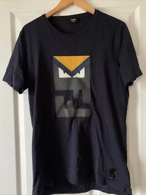 Auténtica Camiseta Fendi Para Hombre Hecha en Italia (50) 100% Algodón Muy Suave Foto 1 de 4