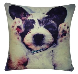 Vintage Effetto Addormentato Pupazzo Animal Stampa Quadrato 17 x 17 Cuscino per - Bild 1 von 1