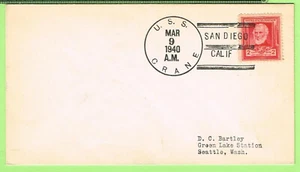 USS Crane DD 109 March 9 1940 KB; San Doego Calif - Picture 1 of 1