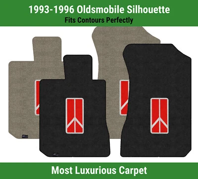 Lloyd Luxe Front Mats for '93-96 Oldsmobile Silhouette w/Oldsmobile Emblem Red - Image 1 of 4