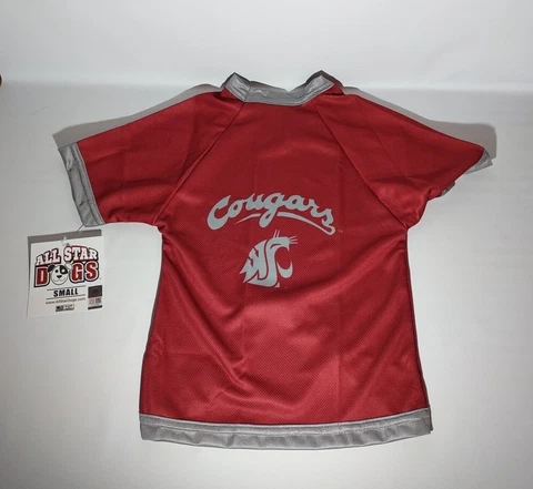 All Star Dogs NCAA Athletic Mesh Dog Jersey Washington State Cougars Size Small Cover