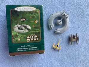 Star Wars Battle of Naboo 2001 Set of 3 Hallmark Keepsake Mini Ornaments/NIB - Picture 1 of 5