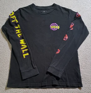 Vans Off the Wall Nightmare Before Christmas Disney Kids Black T-Shirt Sz S 8-10 - Picture 1 of 10