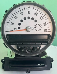 MINI COOPER R56 SPEEDOMETER & CD RADIO PLAYER HEAD UNIT OEM 3456760 - Picture 1 of 4