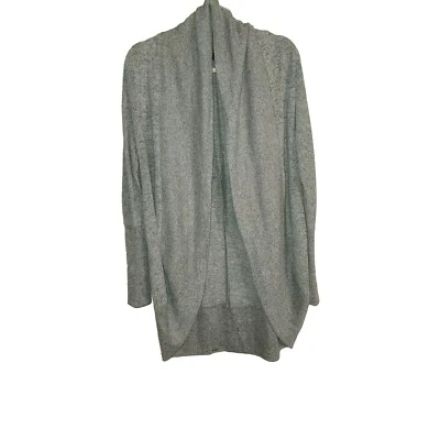 Cárdigan de algodón gris y blanco Mossimo Y2K frente abierto para mujer talla XS/PT Foto 1 de 4