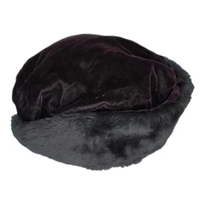 Women's Liz Claiborne Black Cap Hat PN 70272/CA 16396 Vintage - Picture 1 of 6