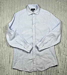 Charles Tyrwhitt Slim Fit Linen Long Sleeve Shirt Men's S Beach Resort Preppy - Picture 1 of 11