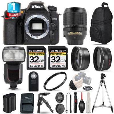 Nikon D7500 Camera + AFS 18-140mm VR -3 Lens Kit + Pro Flash + UV + 1yr Warranty - Image 1 of 4
