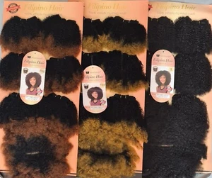 Merrylight Virgin Filipino Afro Kinky Hair Extension (10;12;14*2)  200g w Lace - Picture 1 of 7