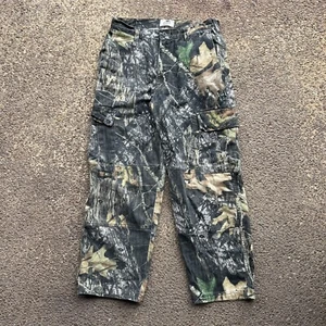 Vintage Mossy Oak DyeLock Camo Double Knee Cargo Pants Size Small 32x29 - Picture 1 of 7
