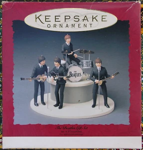 1994 The Beatles Gift Set Hallmark Keepsake Ornament Original Box & Packing - Picture 1 of 5