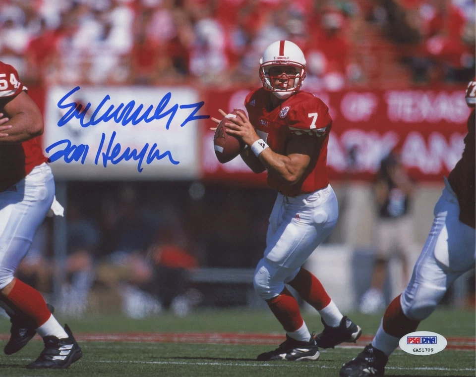 ERIC CROUCH SIGNED/AUTOGRAPHED NEBRASKA CORNHUSKERS 8x10 PHOTO 2001 HEISMAN-PSA - Image 1 of 1