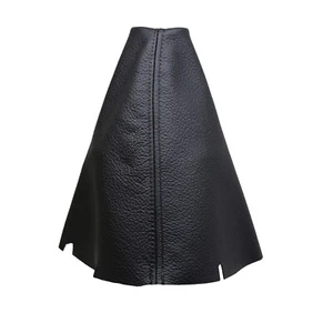 KIA PICANTO (2011-2016) Soufflet Levier De Vitesse 100% Cuir - Couture Noir - Picture 1 of 2