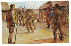 The GARRISON OF FORT FREDERICK Washington Co Maryland MD Art Postcard - Picture 1 of 2