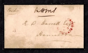 Bermuda 1857 P3 DIE 1 St. George's Mark on Black Bordered OHMS Cover VERY RARE - Picture 1 of 3