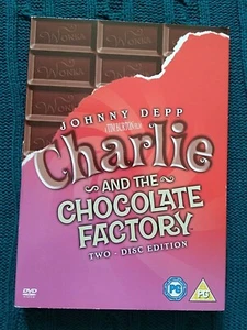 CHARLIE AND THE CHOCOLATE FACTORY-DVD, 2-DISC EDITION- R-2- LIKE NEW- FREE POST - Picture 1 of 2