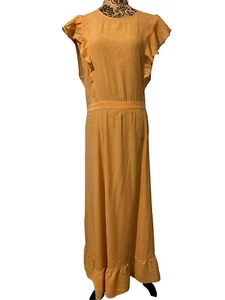 Christy Dawn Ruffle Sleeve Maxi Dress Women’s Size X-Large Peachy-Pink - Picture 1 of 12
