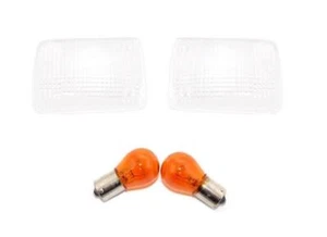 Lentille de clignotant latéral Paire pour SUZUKI DR 125 GS GSF GSX GSX-R RF RGV - Photo 1/7