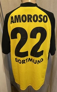 Borussia Dortmund gool.de Deutsche Meister Trikot 2001/02 + Nr.22 Amoroso Gr.XL - Picture 1 of 14