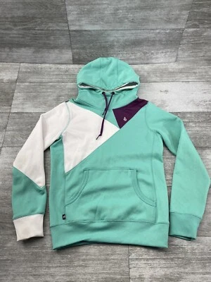 Volcom Genuine Womens XS Arne Hydro Pullover Fleece Colorblock Hoodie  - Image 1 of 4