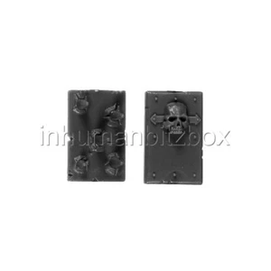 KAAV16 2x PLAQUE BLINDAGE ACCESSOIRE VEHICULE CHAOS WARHAMMER 40000 W40K BITZ - Imagen 1 de 1
