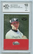 Mike Moustakas RC 2007 TRISTAR Prospects Plus Pro Debut #21 BCCG 10 Mint