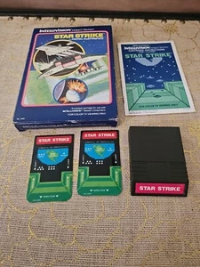 INTELLIVISION STAR STRIKE KOMPLETT IN OVP SPIEL, ANLEITUNG & 2 OVERLAYS  - Bild 1 von 10