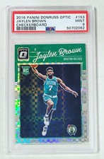 2016-17 Donruss Optic Jaylen Brown Checkerboard PSA 9 Rookie Card #153 RC READ