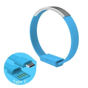 High Quality Type-C Bracelet Wrist USB Power Fast Charging Data Cable for Phones - Picture 1 of 3