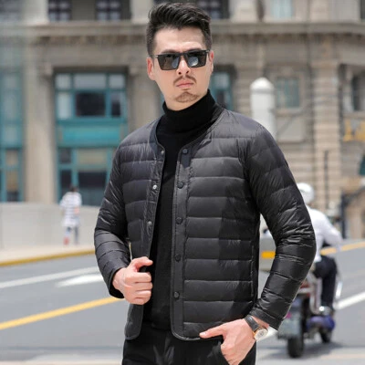 Down Men's Slim-fitting 2025 Autumn/winter New Warm Jacket Short Down Overcoats - Image 1 of 4