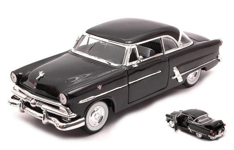 Ford Crestline Victoria 1953 Black 1:24 WELLY 22093BK - Immagine 1 di 1