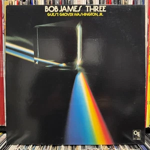 BOB JAMES + GROVER WASHINGTON, JR. - THREE (VINYL LP)  1976!!  RARE!!!  CTI 6063 - Picture 1 of 5