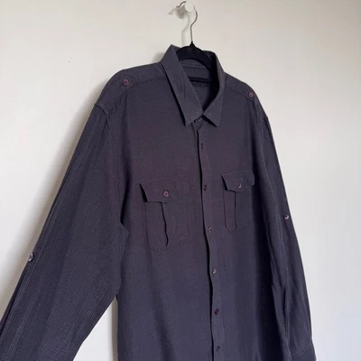 Wayne Cooper Charcoal Check Long Sleeve Shirt – Size L - Изображение 1 из 4