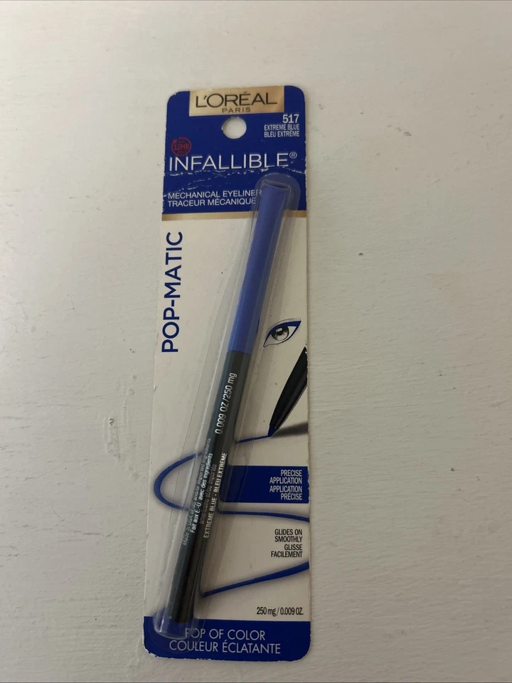 L'OREAL INFALLIBLE POP-MATIC MECHANICAL EYE LINER, Extreme Blue - Image 1 of 2