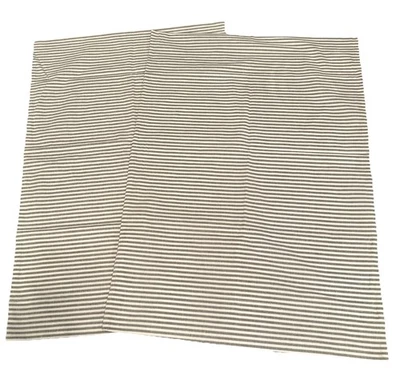 Pottery Barn Teen Standard Pillowcases Set Of 2 Boxter Stripe Organic Cotton - Image 1 of 4