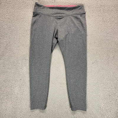 H&M Sport Gray Womens M Mid Rise Yoga Athletic Activewear Stretch Capri Leggings - Image 1 of 4